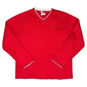 Vintage Tommy Hilfiger womens Red Sweater